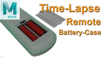 Remote battery case Modeling , Time-lapse MAYA