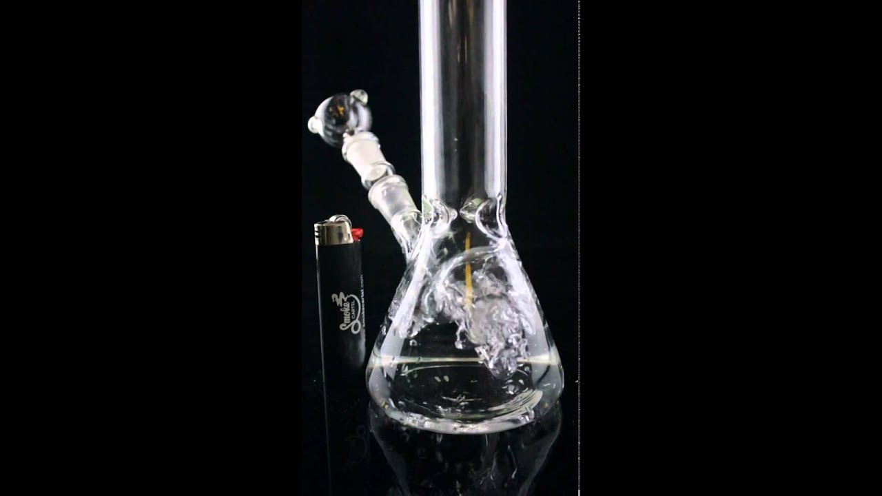 UPC “Simply Guy” Clear Beaker Base with Ice Pinch Basic Water Pipe