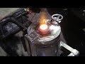 Building a forced air crucible forge.