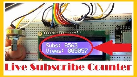 Live Subscribers on LCD!!!! | ESP8266 Live Subscriber Counter using NodeMCU