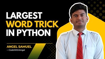 ✅ Find the Largest Word in a Sentence Using Python 🐍 | Easy Logic for Beginners 🔠💡 #pythonprogram