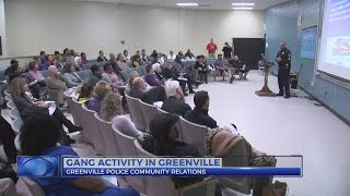 Greenville Police Dept. focuses on community problem of gang activity in the city