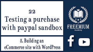 22  Testing a purchase with paypal sandbox