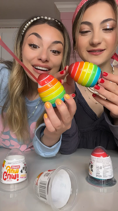 Gumi Yum Zuru rainbow egg surprise!! 🌈 #candy