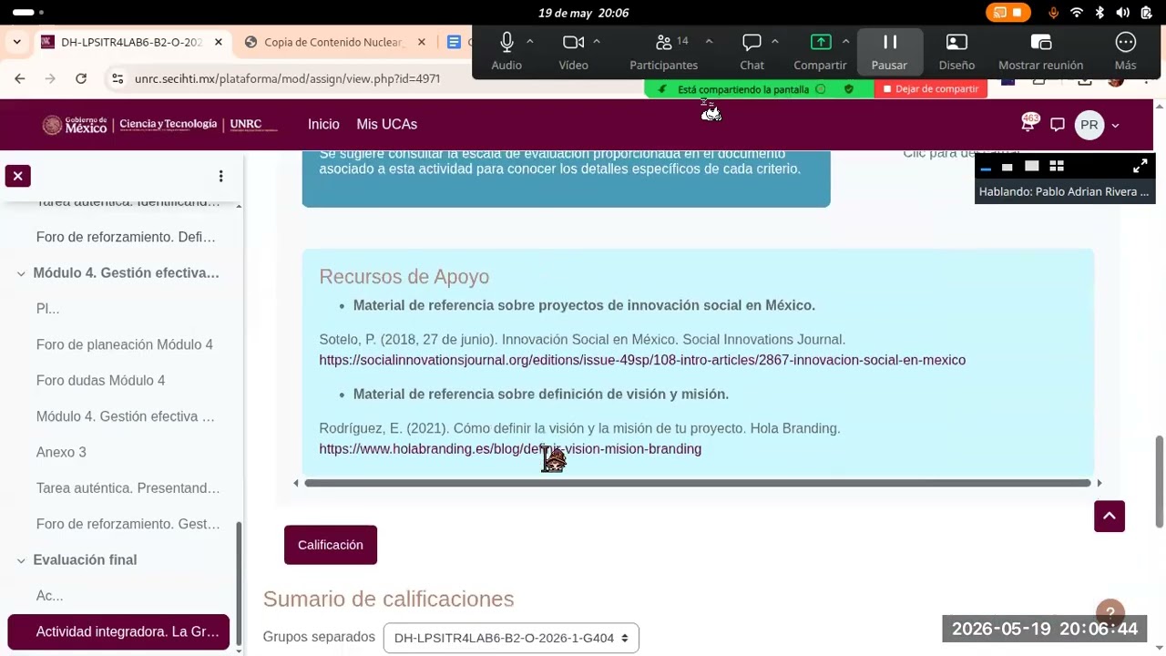 Segunda parte, sesión 1, módulo 3 Laboratorio de innovación social.