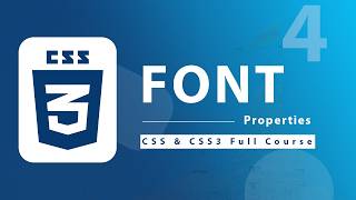 CSS Font Properties 🅰️ | CSS & CSS3 Full Course 2026 | Class #4