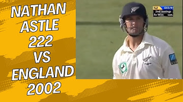 Nathan Astle Classic Innings | 222 Runs vs England | 2002 Test Cricket Series |