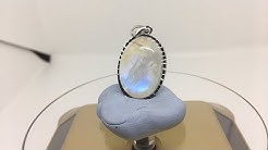 Rainbow moonstone pendant for sale