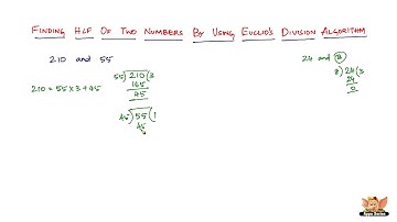 How to find HCF of two numbers by Euclid