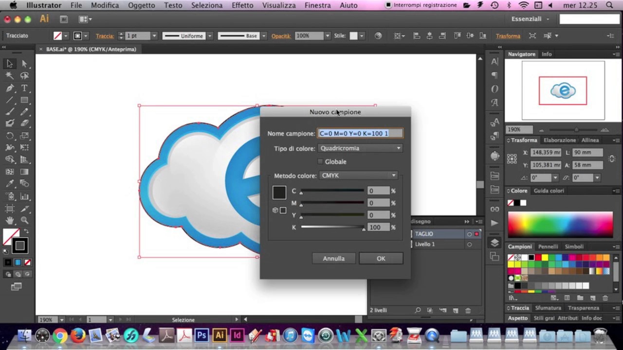 Come creare il cutcontour in illustrator con file vettoriale ... Creare un adesivo