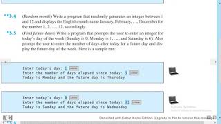 Introduction To Java Programming   Exercise 3 6b