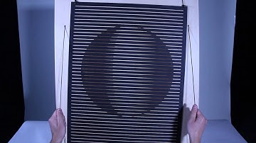 Interactive kinetic slit animation