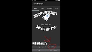 Aplikasi Internet Gratis Bro! - Rocket Vpn Pro+  Unlimited Joss Coyy:'v screenshot 2