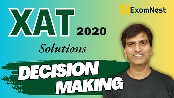 XAT 2020 Solutions | Decision Making | Previous Year Paper | Original Questions | MBA | XAT BDM