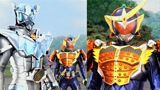 【ガンバライジング】仮面ライダー鎧武 オレンジアームズ 必殺技演出「ストライクウィザード＆無頼キック」「大橙一刀」