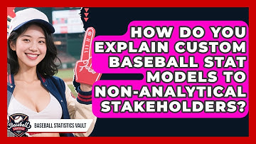 How Do You Explain Custom Baseball Stat Models To Non-analytical Stakeholders?