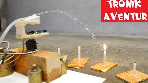 TRONIK AVENTUR 270 - ARDUINO EXPERIMENT FLAMME SENSOR IR / FIRE EXTINCTION DIY