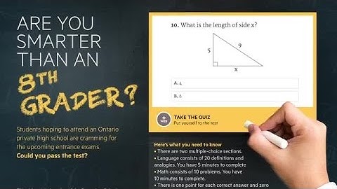 Are you smarter than an 8th grader?