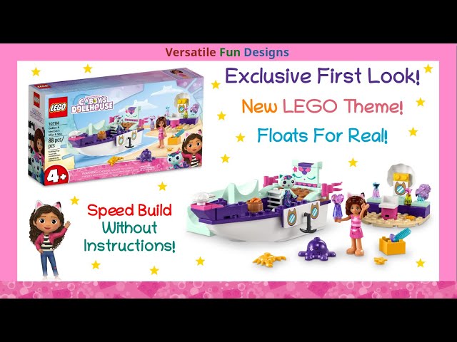 Building Gabby and Mercat's Ship and Spa 😻🧜🏾‍♀️ LEGO build