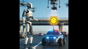 Robot Cop in Action – Controlling Traffic in the Future!