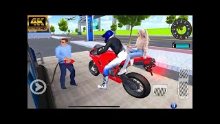 3d Driving Class #3 - Brand New Red Color Bike Auto Repair Shop parking - Android Gameplay screenshot 5