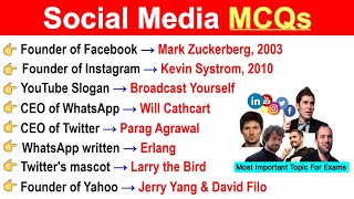Social Media MCQ | Social Networking Sites MCQs