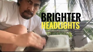 Headlight restoration DIY   LED installation