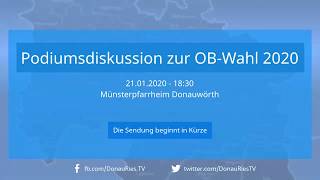 Donauwörther OB Wahl 2020 - Podiumsdiskussion im Münster Pfarrheim