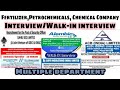 Fertilizer Petrochemicals Chemical Company Interview ITI Diploma B Tech M Tech Any Degree Fertilizer Petrochemicals Chemical Company Interview ITI Diploma B Tech M Tech Any Degree