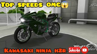 ninja h2r top speeds by traffic rider gameplay video