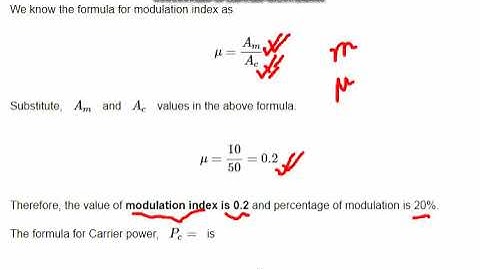 AM modulation math problem solution