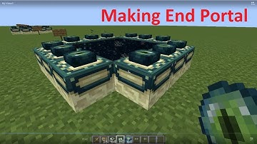How to make end portal in minecraft 1.13(Actual Method)