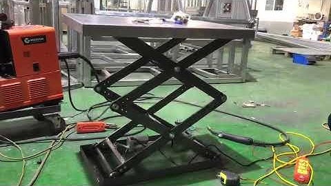 [TOP ỨNG DỤNG]Bàn chữ X dùng xi lanh điện