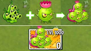 Every Random Plants LEVEL 1000 Power-Up vs ALL Final Bosses Fight! - PvZ 2 Mod Final Bosses