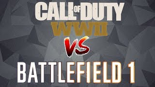 Call Of Duty Ww2 Vs Battlefield 1 - Weapons Sounds & Animations