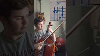How To Play D7 On Cello #music #chords #celloplayer #classicalstrings #classicalmusician