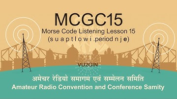 Morse Code Listening Lesson 15 - s u a p t l o w i (.)period n j e