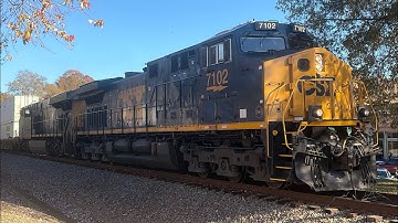 CSX 7102 leads a very fast I188 with a cool K5H!! 11-14-2025