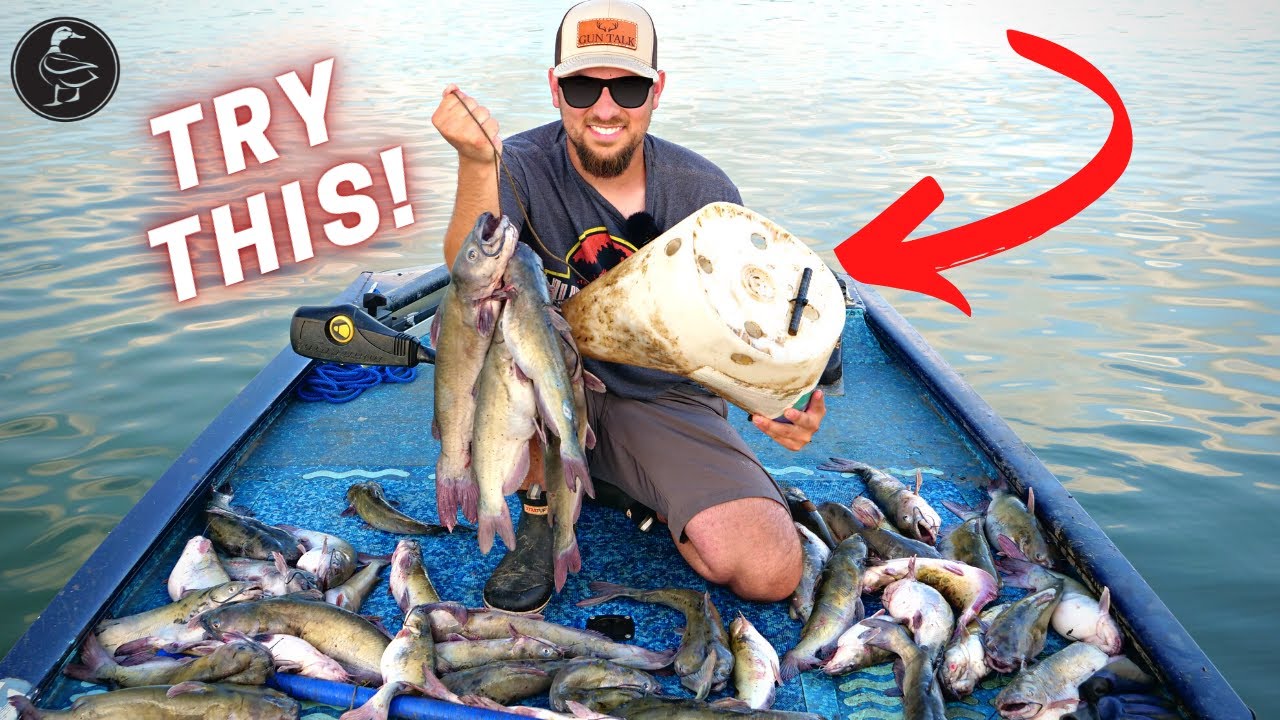 Catch THOUSANDS of CATFISH Using ONLY BUCKETS! 