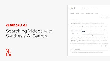 Searching Videos with Synthesis AI