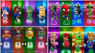 BUS EATER 🆚 EXTRA SLIDE 🆚 SKIBIDI TOILET 🆚 HOUSE HEAD 🆚 PAW Patrol Music | Tiles Hop EDM Rush