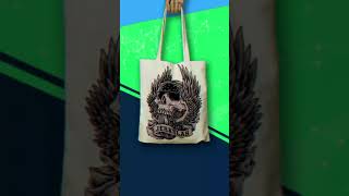 Vector para T shirt - craneo vectorizado con alas #short