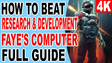 Starfield How to Finish Find a Way into Research and Development and Run the Program Faye