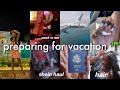 PREPARE WITH ME FOR VACATION TO JAMAICA + TRAVEL VLOG( packing, hair, nails, facial, clothing haul)