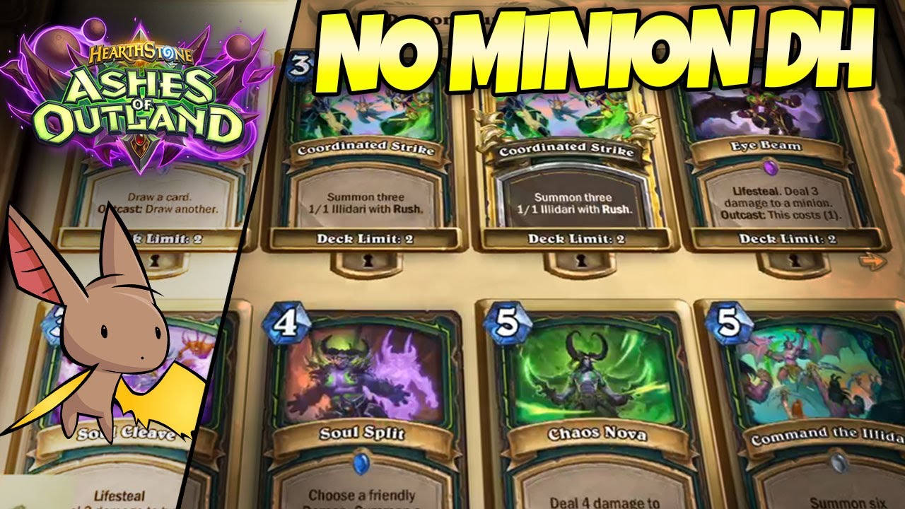 100% WR "No Minion" Demon Hunter?! | Firebat Hearthstone