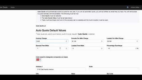 Tow Deals Auto Quote Feature Setup Tutorial