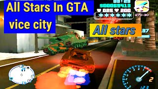 All Star Police Behind Tommy In Gta vice city/Tommy VS 6 star Police/Tommy attack Police Station/GTA