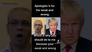Apologizing is for the weak and wrong. #ANSWorld Wealth