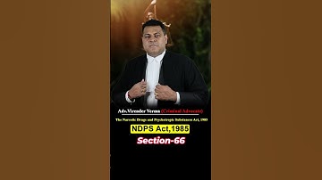 NDPS Act Section 66
