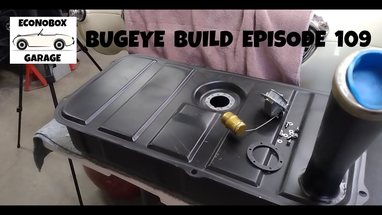 How I installed the fuel tank and filter in our Austin Healey Frogeye Sprite. Bugeye Build Ep